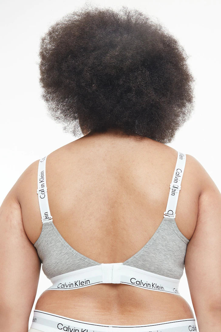 CALVIN KLEIN - Women's one shoulder bralette with logo - Size 