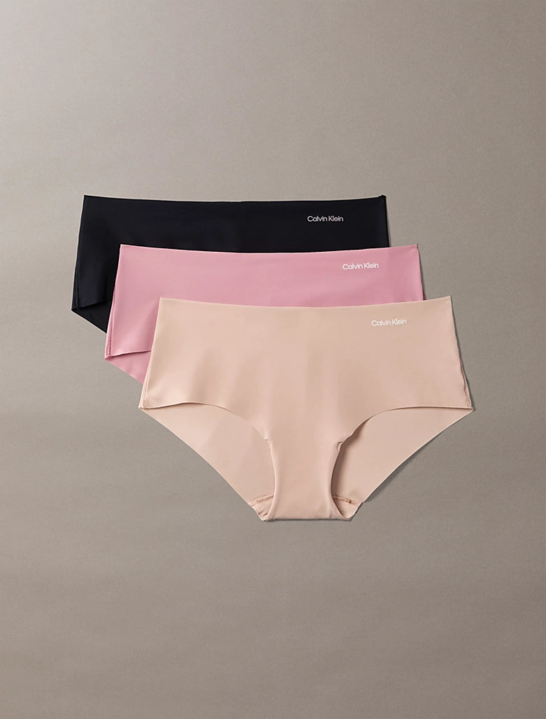Calvin Klein | Invisibles Hipsters 3 Pack | Black/ Cedar/ Soft Mauve