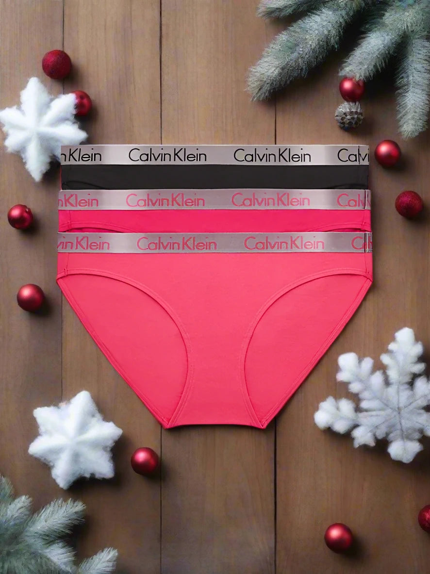 Calvin Klein | 3 Pack Bikini Briefs | Pink/Rose