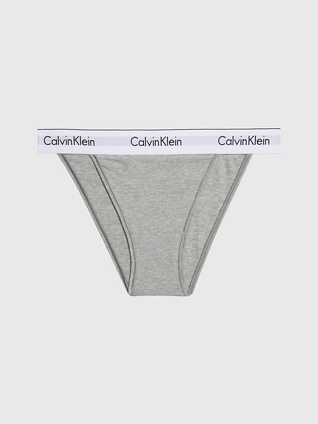 Calvin Klein | Modern Cotton High Leg Tanga | Grey