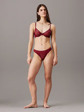 Load image into Gallery viewer, Calvin Klein | Sheer Marquisette Thong | Syrah
