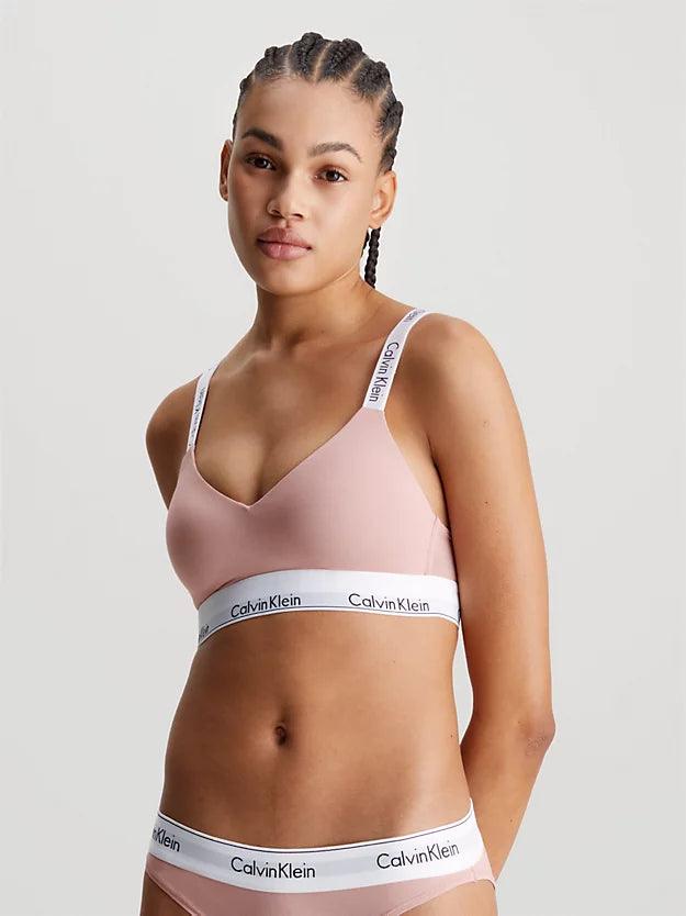 Calvin Klein | Modern Cotton Bralette | Coral Almond