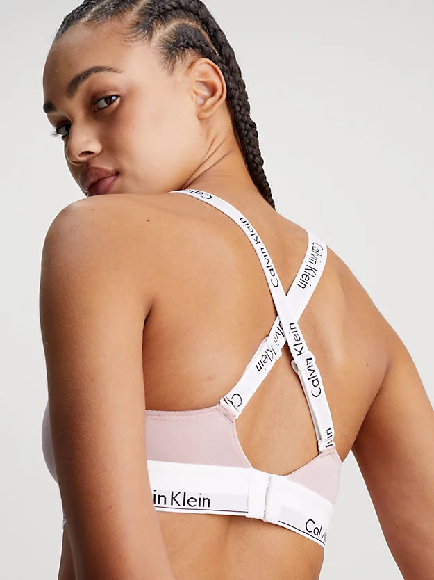 Calvin Klein | Modern Cotton Bralette | Coral Almond