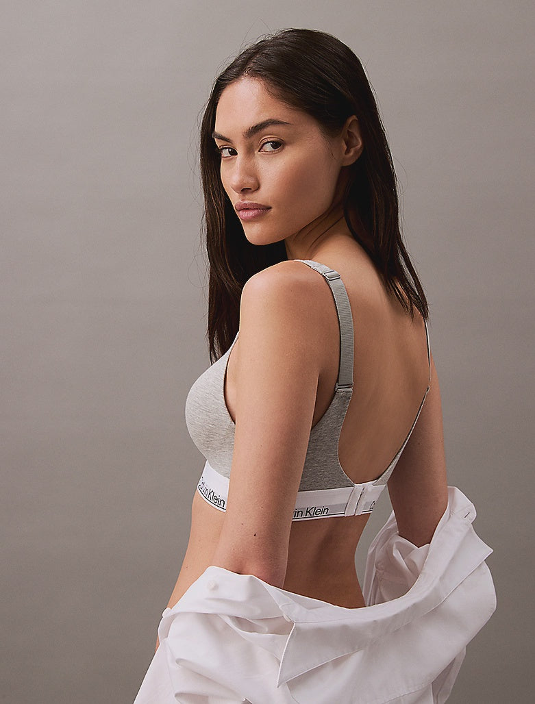 Calvin Klein | Modern Cotton Lift Bralette | Grey Heather