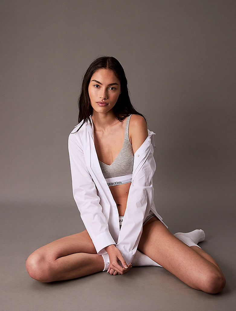 Calvin Klein | Modern Cotton Lift Bralette | Grey Heather