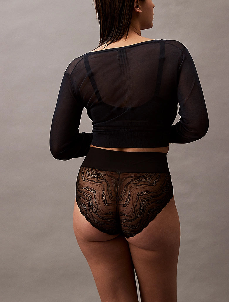 Calvin Klein | Sensual Stretch Lace Shapewear Briefs | Black