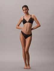 Calvin Klein | Sensual Stretch Lace Thong | Black