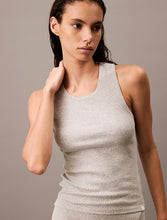 Load image into Gallery viewer, Calvin Klein | Modern Rib Lounge Tank Top | Grey Heather
