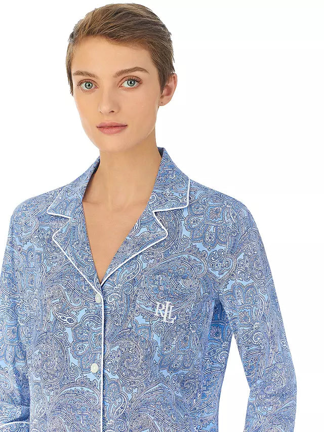 Ralph Lauren | Lauren Paisley Cropped PJ | Blue