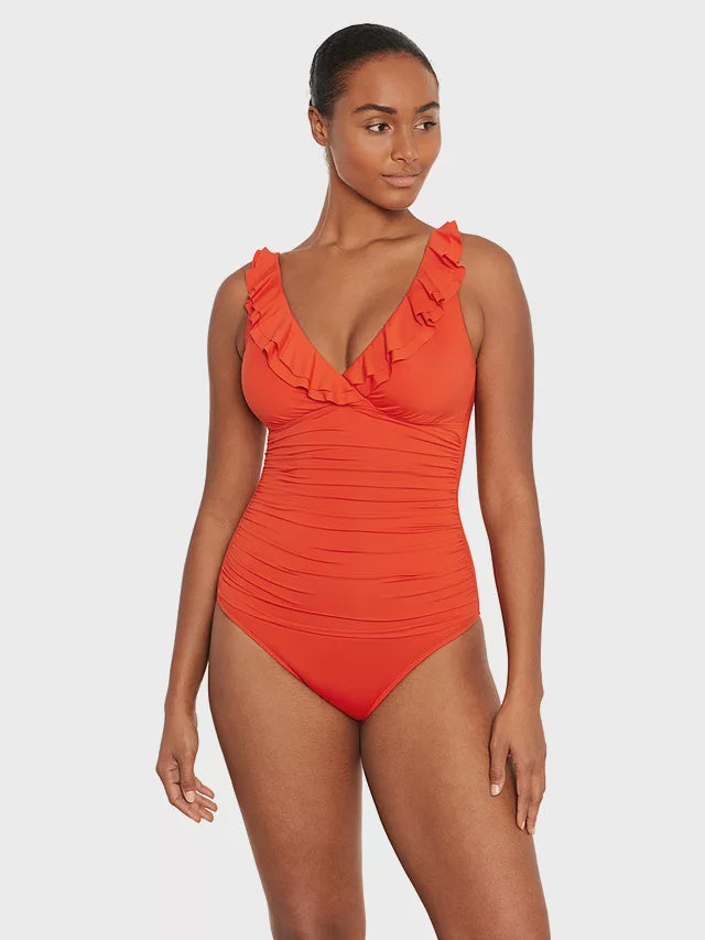 Ralph Lauren | Lauren Ruffle Front Shaping Swimsuit | Pay