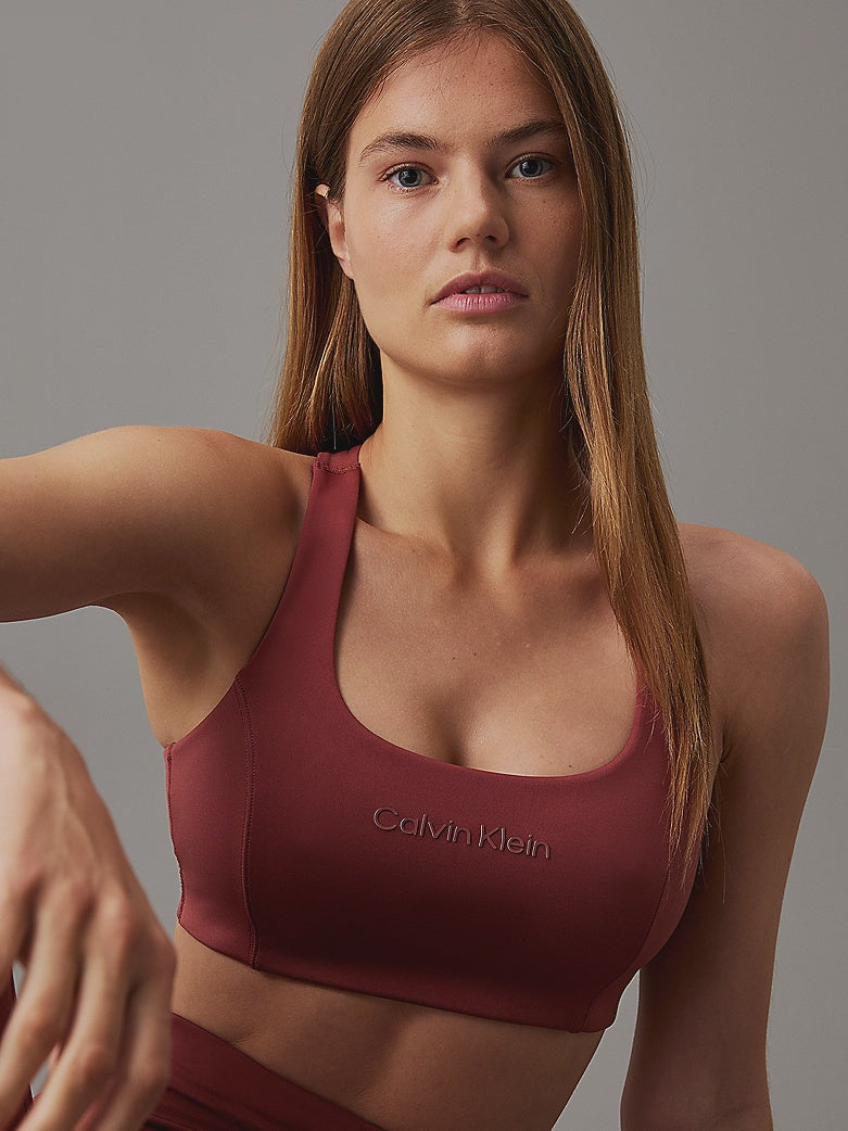 Calvin Klein | Medium Impact Sports Bra | Apple Butter
