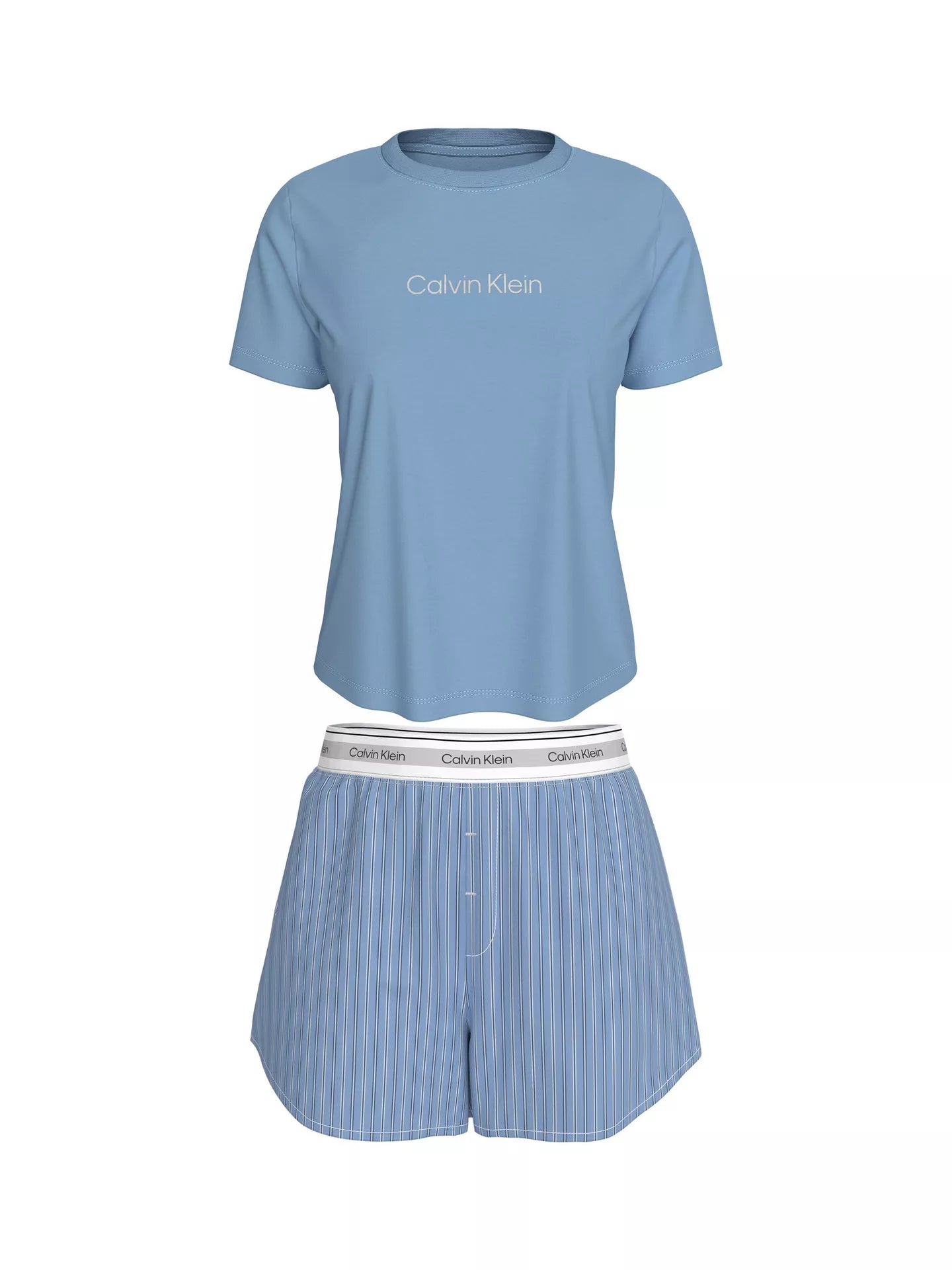 Calvin Klein | Logo Short Sleeve Pyjama Set | Frozen Fjord