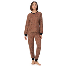 Load image into Gallery viewer, DKNY | Top &amp; Jogger Sleep Set | Tan Animal
