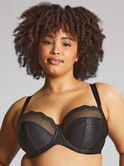 Sculptresse | Esme Balcony Bra | Black Animal