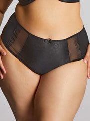 Sculptresse | Esme Deep Brief | Black Animal