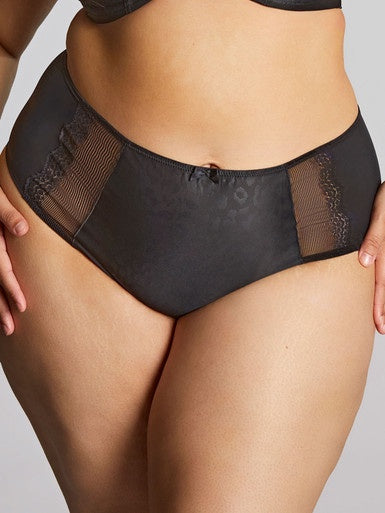 Sculptresse | Esme Deep Brief | Black Animal