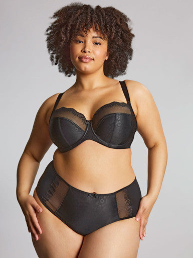 Sculptresse | Esme Deep Brief | Black Animal