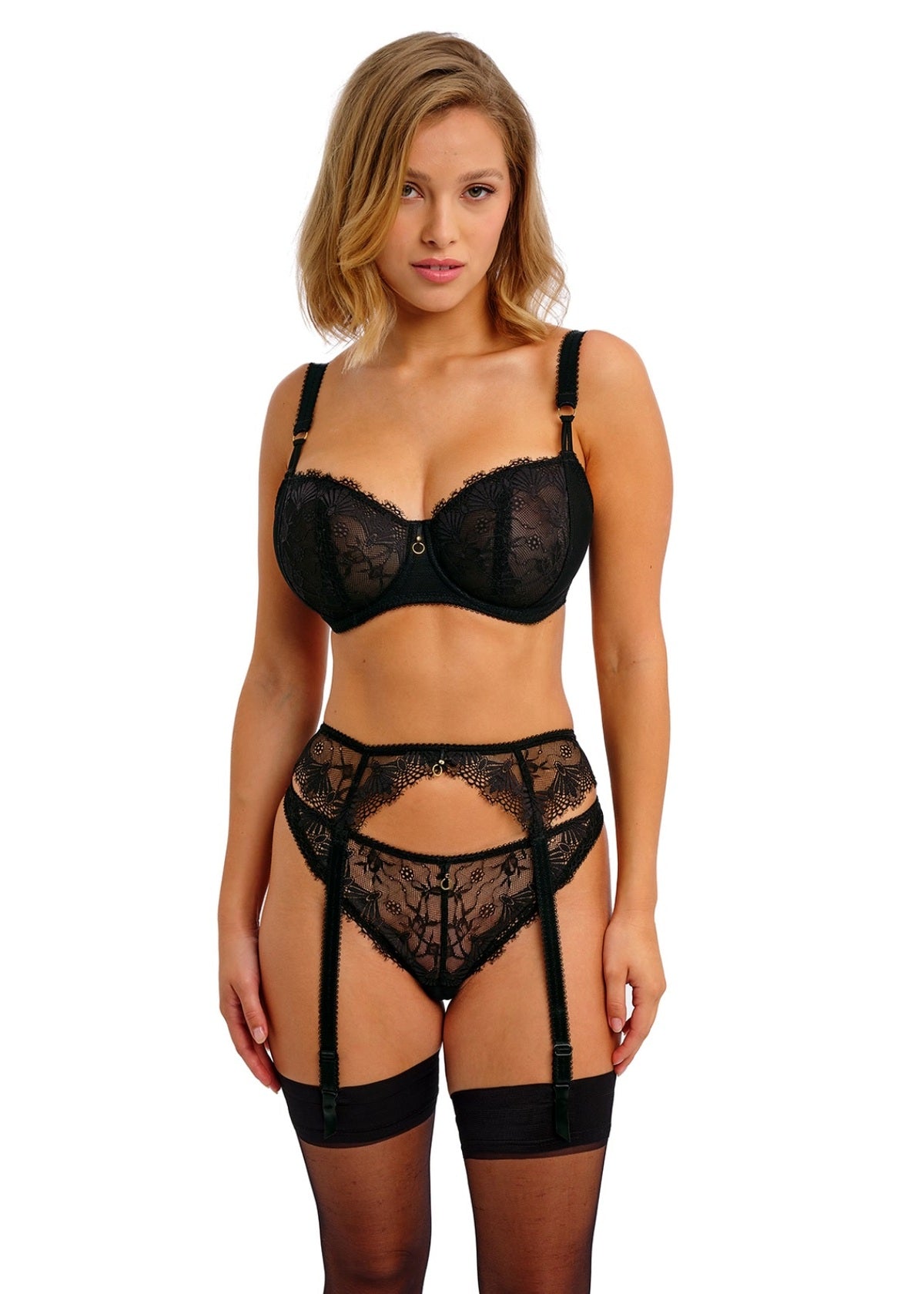 Freya | Fascinate Suspender | Black
