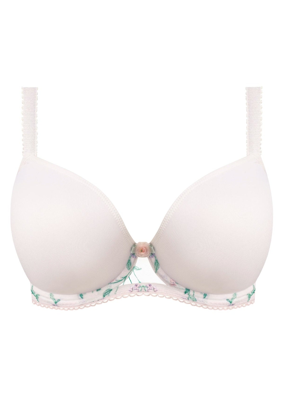 Freya | Love Crush Moulded Plunge T-Shirt Bra | White Haze