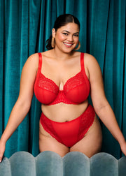 Elomi | Tiernie Plunge Bra | Red