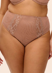 Elomi | Lucie High Leg Brief | Mocha