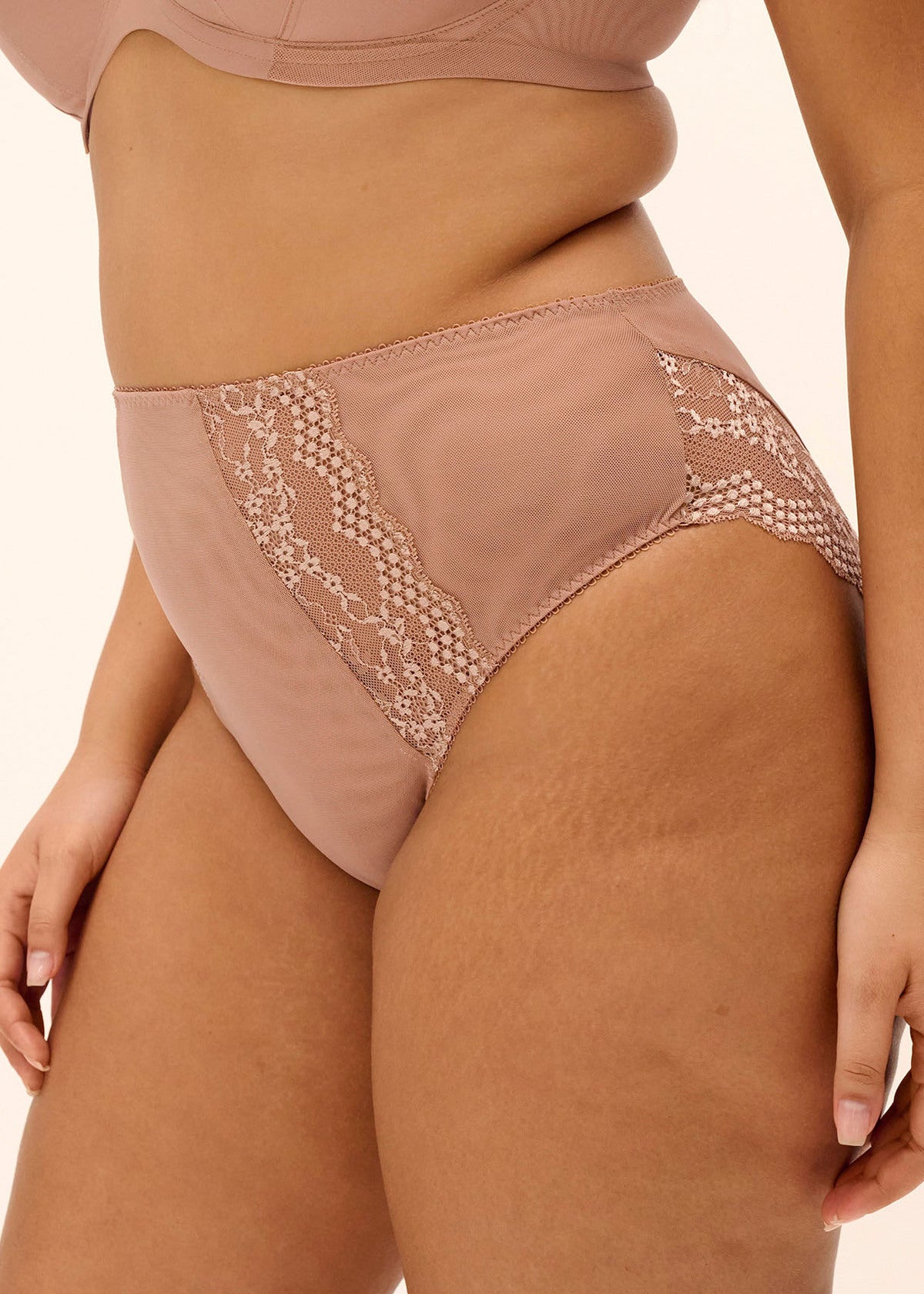 Elomi | Lucie High Leg Brief | Mocha