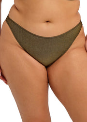 Elomi | Sunset Shimmer High Leg Bikini Brief | Gold Rush