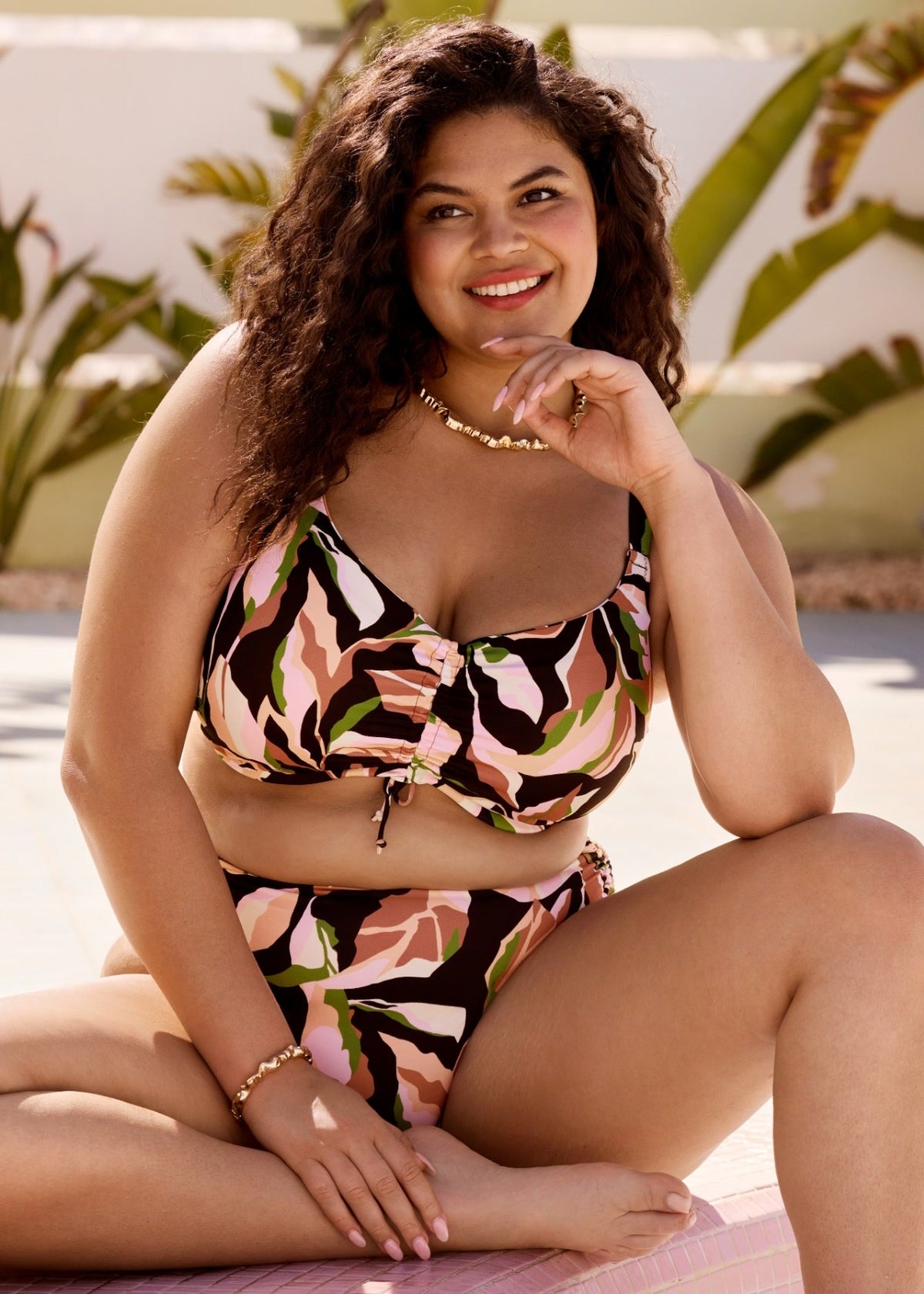 Elomi | Ocean Avenue Crop Bikini Top | Multi