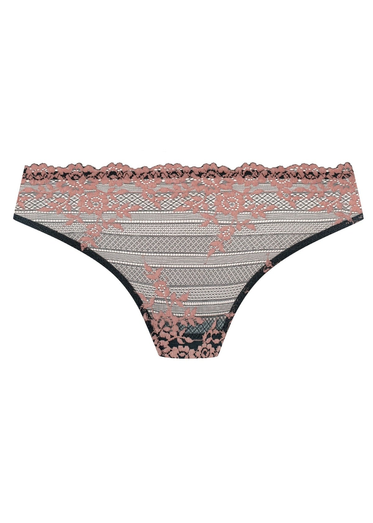 Wacoal | Embrace Lace Brief | Dark Slate/ Cloud Pink