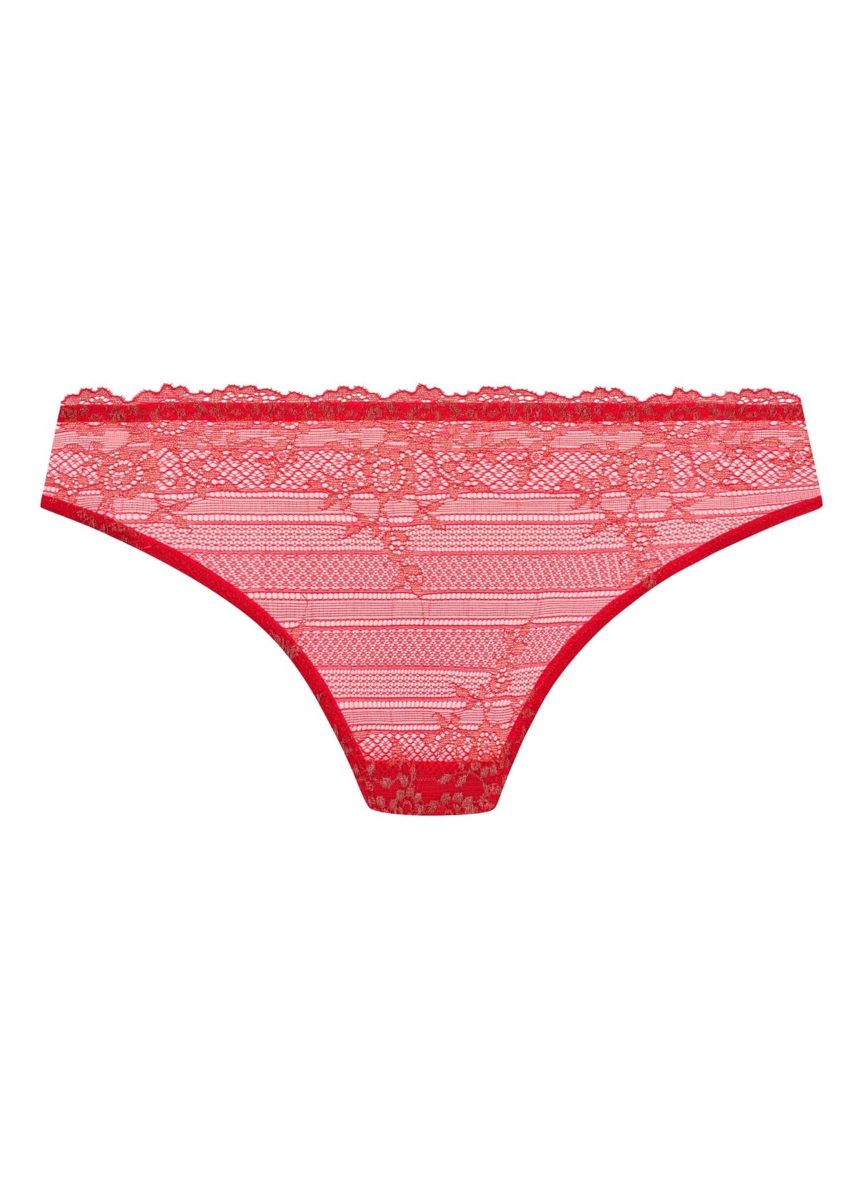 Wacoal | Embrace Lace Grandalia Bikini Brief | Red/Rose Gold