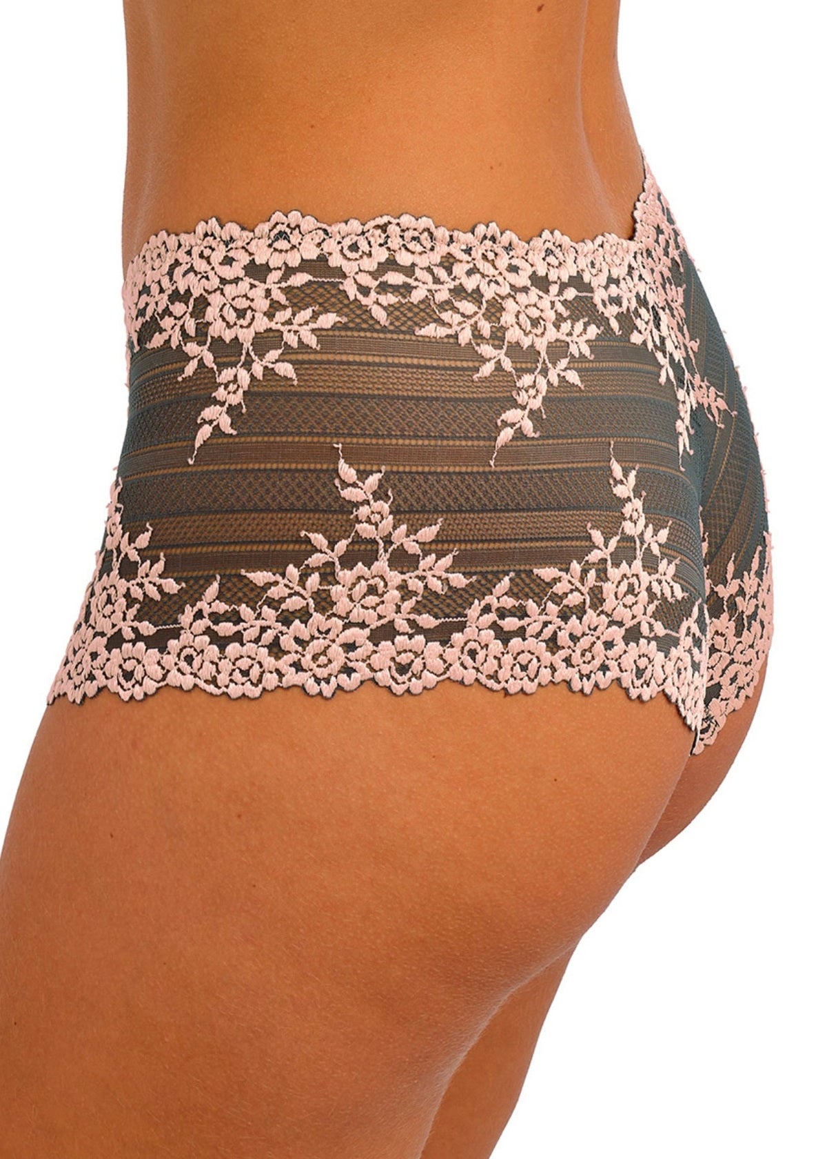 Wacoal | Embrace Lace Short | Dark Slate/ Cloud Pink
