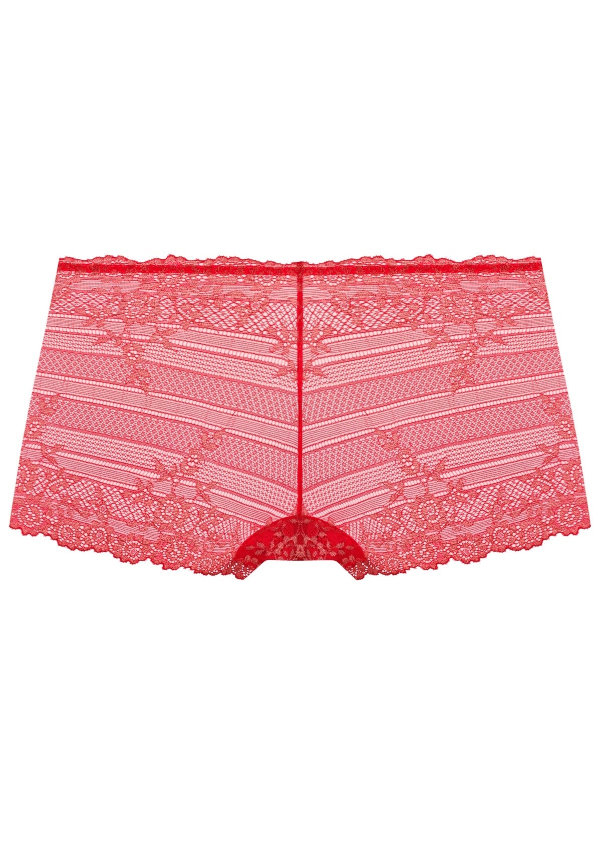 Wacoal | Embrace Lace Grandalia Boy Short | Red/Rose Gold