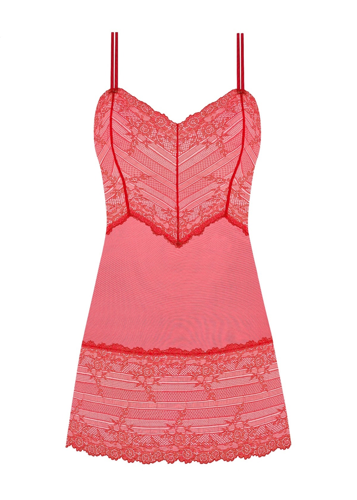 Wacoal | Embrace Lace Grandalia Chemise | Red/rose Gold