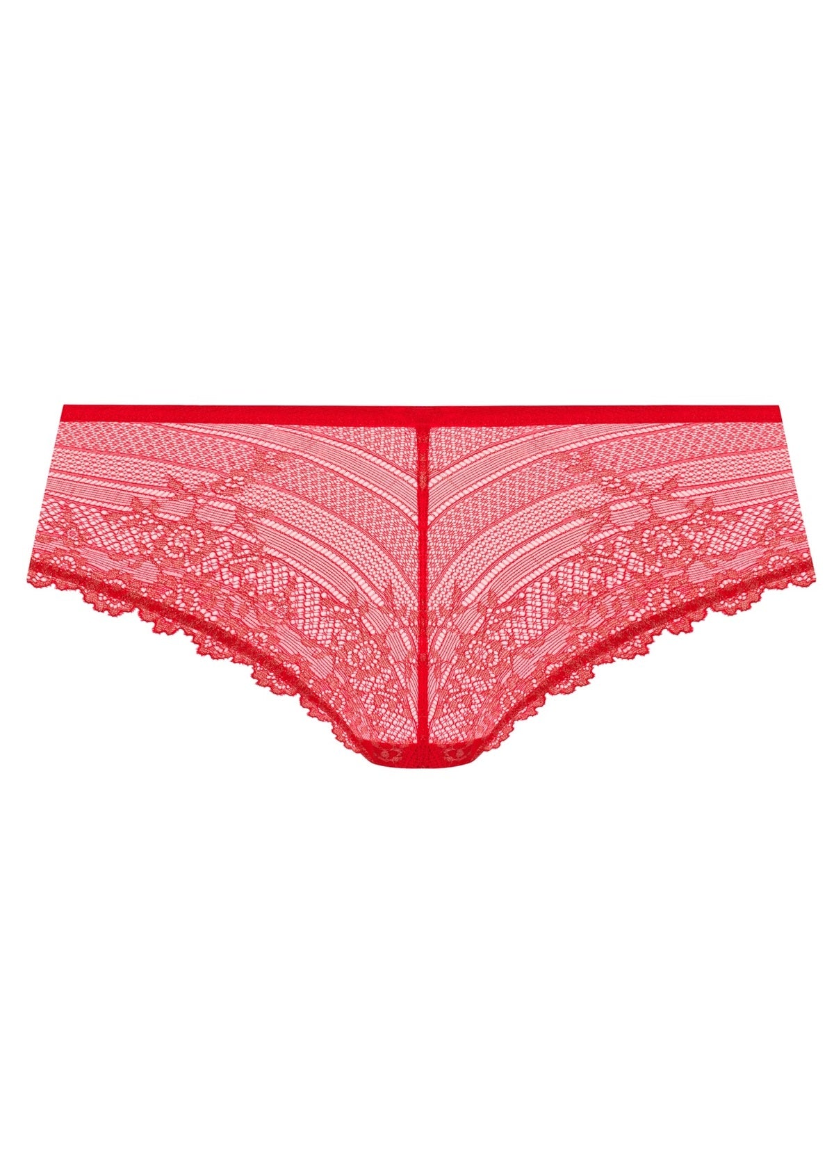 Wacoal | Embrace Lace Grandalia Tanga | Red/ Rose Gold