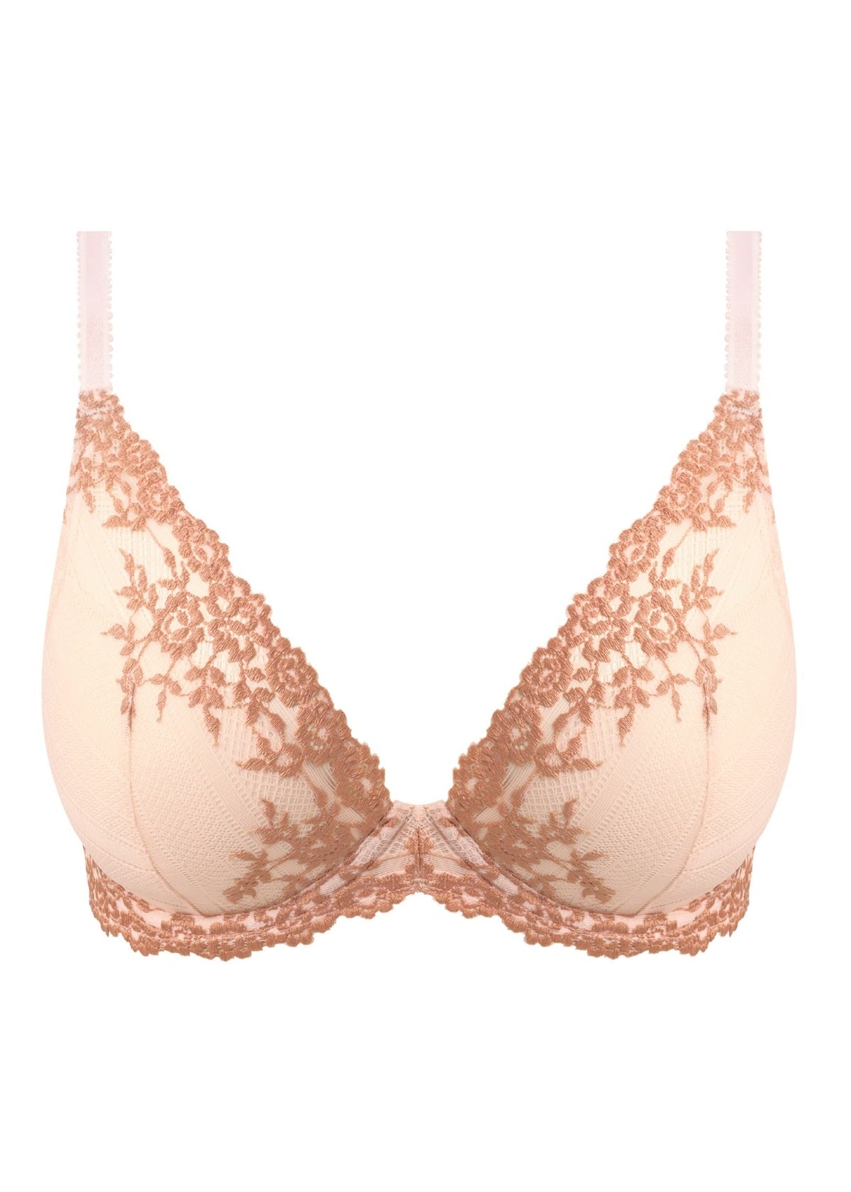 Wacoal | Embrace Lace Plunge | Angel Wing/ Rose Dust