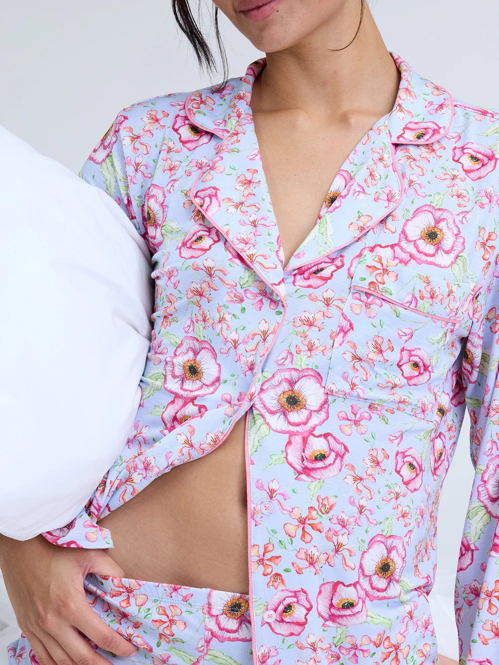 Stripe & Stare | Long Pyjama Set | Poppy Pastel