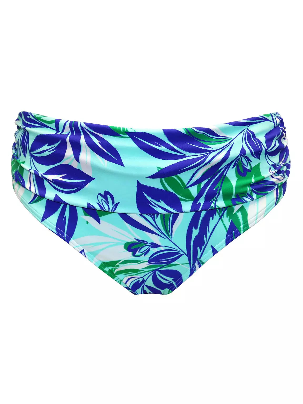Pour Moi | Santa Monica Foldover Bikini Brief | Aqua Palm