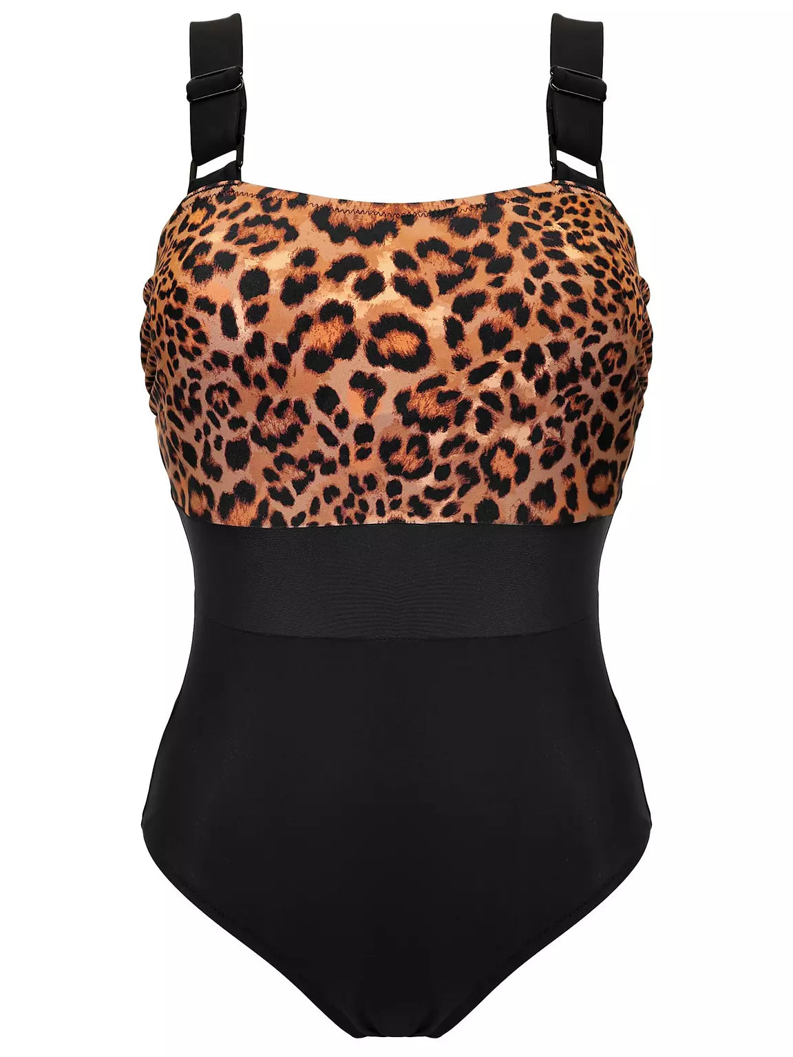 Pour Moi | Palm Springs Tummy Control Swimsuit | Black/ Leopard