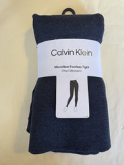 Calvin Klein | Microfibre Footless Tights | Navy