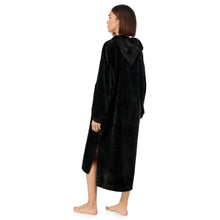 Load image into Gallery viewer, DKNY | Chenille Hooded Lounger | Black
