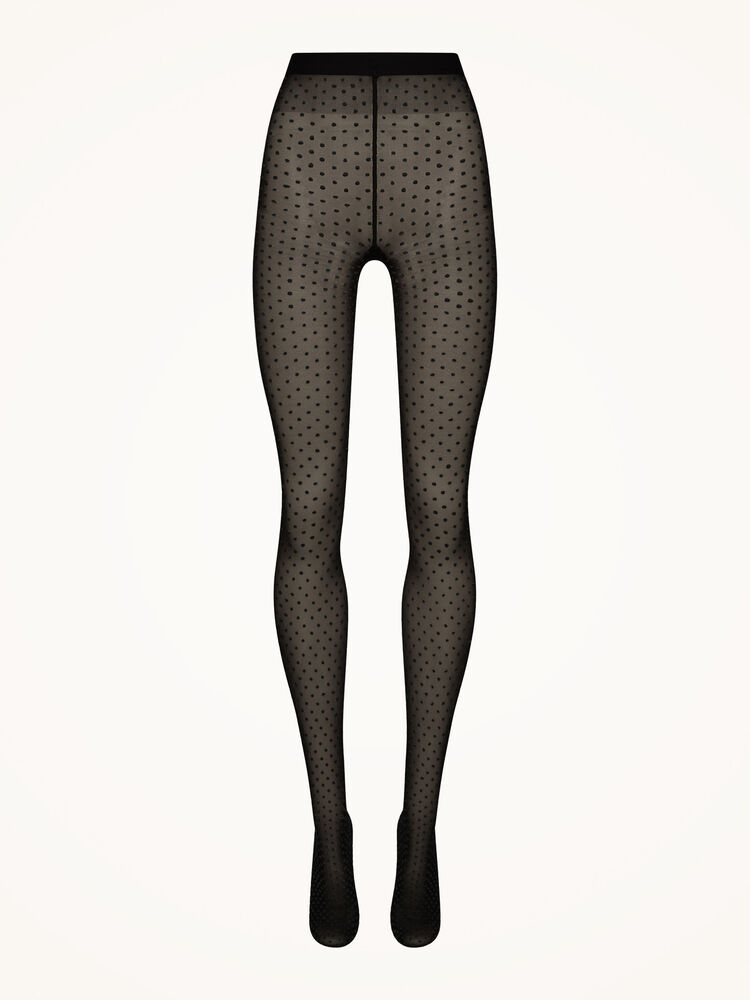 Wolford | Satin Touch Dots Tights | Black