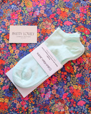 Calvin Klein | 2 Pack Ankle Socks | Light Aqua/White