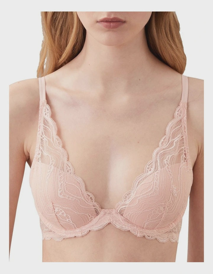 Calvin Klein | Sensual Stretch Lace Lightly Lined Plunge Bra | Dreamscape