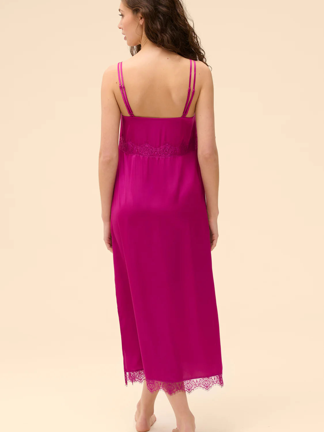 Simone Perele | Satin Secrets Long Nightdress | Azalea