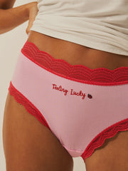 Stripe & Stare | High Rise Knicker | Feeling Lucky Lady Bird