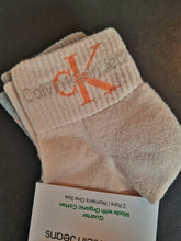 Load image into Gallery viewer, Calvin Klein | 2 Pack Quarter Socks | Almond
