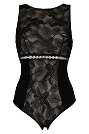 Maison Lejaby | Songe Floral Lace Bodysuit | Black