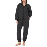 DKNY | Chill In Style Long Zip Top & Jogger Lounge Set | Dark Grey