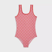 Tommy Hilfiger | Essential Print Scoop Back Swimsuit | TH Script Rose