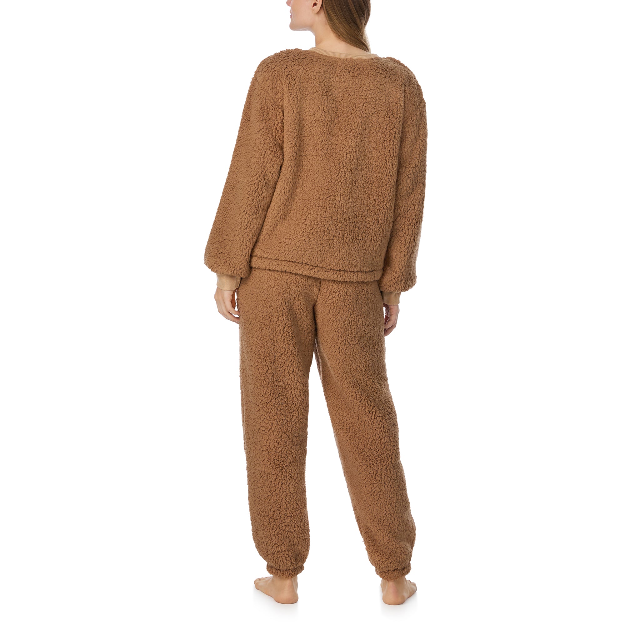 DKNY | Chill In Style Long Top & Jogger Lounge Set | Beige